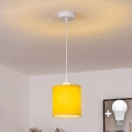 BRILAGI - Lampa wisząca LED na przewodzie NUBILA 1xE27/60W/230V śr. 14 cm biała/żółta