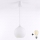 Brilagi - Lampa wisząca LED na przewodzie RETRO GLASS 1xE27/60W/230V śr. 15 cm biała