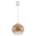 Brilagi - Lampa wisząca LED na przewodzie RETRO GLASS 1xE27/60W/230V śr. 18 cm biała/dymno-brązowa