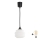 Brilagi - Lampa wisząca LED na przewodzie RETRO GLASS 1xE27/60W/230V śr. 20 cm czarny/biały