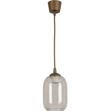 Brilagi - Lampa wisząca LED na przewodzie RETRO GLASS 1xE27/60W/230V średnica 14 cm brązowy/przydymiony szary