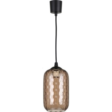 Brilagi - Lampa wisząca LED na przewodzie RETRO GLASS 1xE27/60W/230V średnica 14 cm czarny/przydymiony brąz