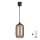 Brilagi - Lampa wisząca LED na przewodzie RETRO GLASS 1xE27/60W/230V średnica 14 cm czarny/przydymiony brąz