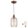 Brilagi - Lampa wisząca LED na przewodzie RETRO GLASS 1xE27/60W/230V średnica 14 cm miedziana/dymny brąz