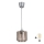 Brilagi - Lampa wisząca LED na przewodzie RETRO GLASS 1xE27/60W/230V Ø 15 cm srebrna/dymno-beżowa