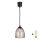 Brilagi - Lampa wisząca LED na przewodzie RETRO GLASS 1xE27/60W/230V Ø 17 cm czarny/dymowy beż