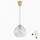 Brilagi - Lampa wisząca LED na przewodzie RETRO GLASS 1xE27/60W/230V Ø 25 cm beżowy/przezroczysty