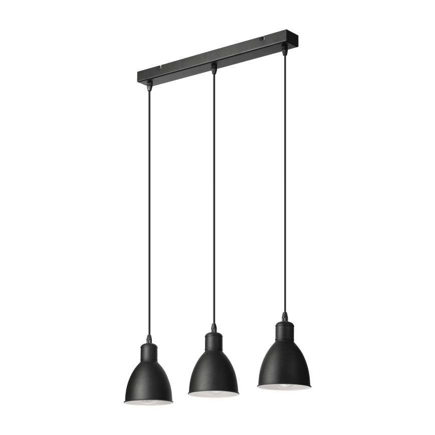 Brilagi - Lampa wisząca LED na przewodzie RIDDY 3xE27/60W/230V czarna