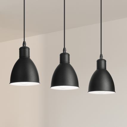 Brilagi - Lampa wisząca LED na przewodzie RIDDY 3xE27/60W/230V czarna
