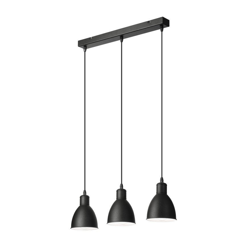 Brilagi - Lampa wisząca LED na przewodzie RIDDY 3xE27/60W/230V czarna