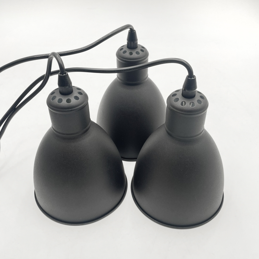 Brilagi - Lampa wisząca LED na przewodzie RIDDY 3xE27/60W/230V czarna