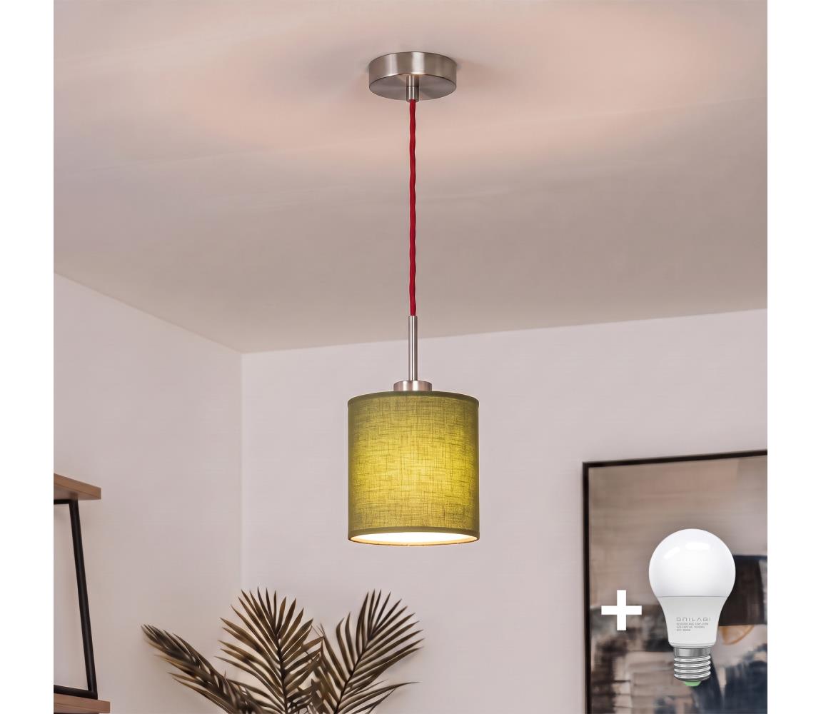 Brilagi - Lampa wisząca LED NUBILA na przewodzie 1xE27/60W/230V, śr. 14 cm, czerwony/zielony