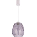 Brilagi - Lampa wisząca LED RETRO GLASS na lince 1xE27/60W/230V śr. 26 cm biały/dymiony szary