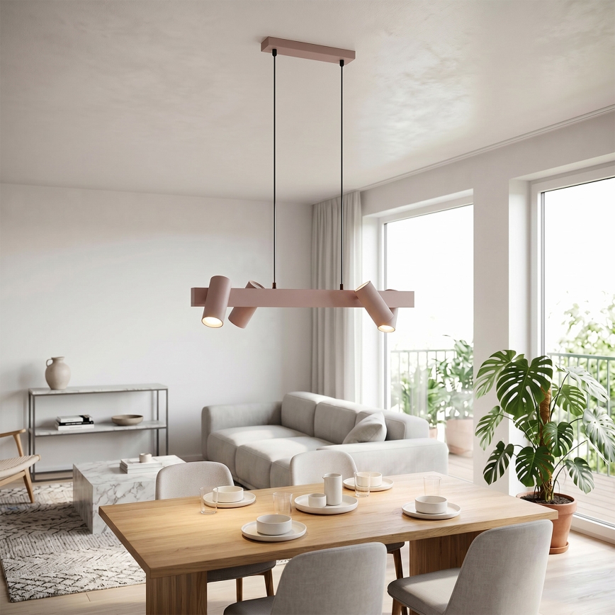Brilagi - LED RGBW ściemnialny żyrandol na lince SELE 4xGU10/6,5W/230V 2700-6500K beżowy