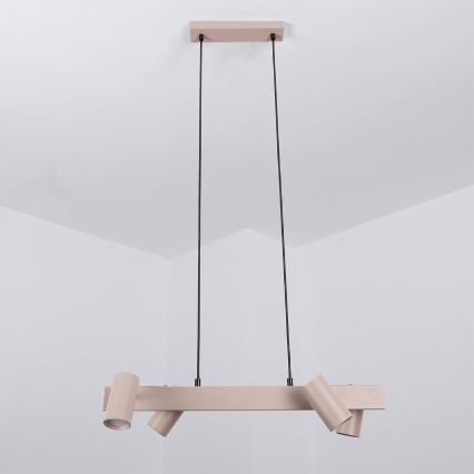 Brilagi - LED RGBW ściemnialny żyrandol na lince SELE 4xGU10/6,5W/230V 2700-6500K beżowy