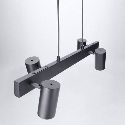 Brilagi - LED RGBW ściemnialny żyrandol na lince SELE 4xGU10/6,5W/230V 2700-6500K czarny