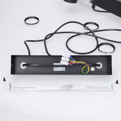 Brilagi - LED RGBW ściemnialny żyrandol na lince SELE 4xGU10/6,5W/230V 2700-6500K czarny