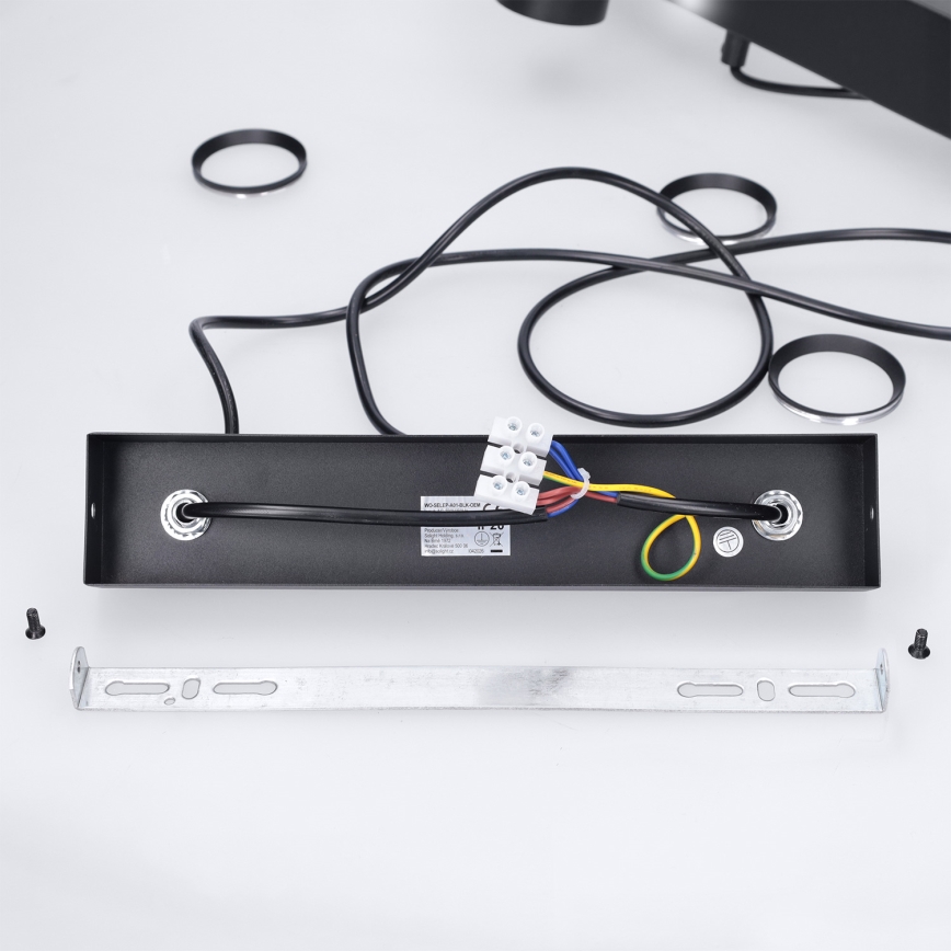 Brilagi - LED RGBW ściemnialny żyrandol na lince SELE 4xGU10/6,5W/230V 2700-6500K czarny