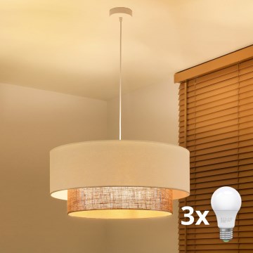 Brilagi - Lampa wisząca LED w stylu BOHO na lince 3xE27/15W/230V, śr. 60 cm