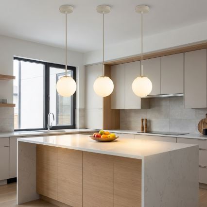 Brilagi - Lampa wisząca na lince 1xE27/60W/230V beżowa/złota