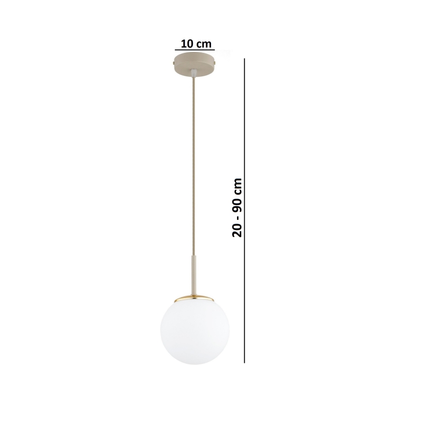 Brilagi - Lampa wisząca na lince 1xE27/60W/230V beżowa/złota