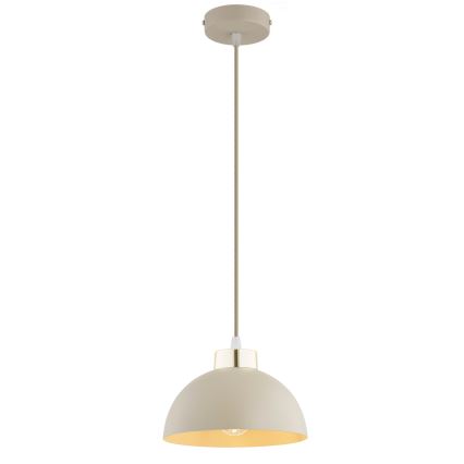 Brilagi - Lampa wisząca na lince 1xE27/60W/230V Ø 18 cm beżowa/złota