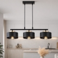 Brilagi - Lampa wisząca na lince 3xE27/60W/230V czarna/złota