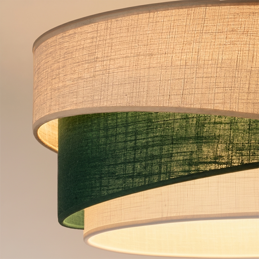Brilagi - Lampa wisząca na lince ARROW 1xE27/60W/230V śr. 45 cm beżowa/zielona/biała
