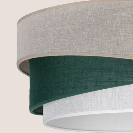 Brilagi - Lampa wisząca na lince ARROW 1xE27/60W/230V śr. 45 cm beżowa/zielona/biała
