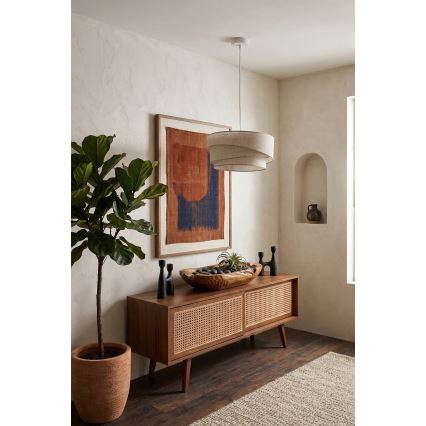 Brilagi - Lampa wisząca na lince ARROW 1xE27/60W/230V Ø 45 cm beżowa