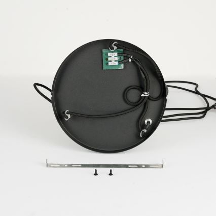 Brilagi - Lampa wisząca na lince BASKLITE 3xE27/15W/230V drewno kauczukowca/czarna