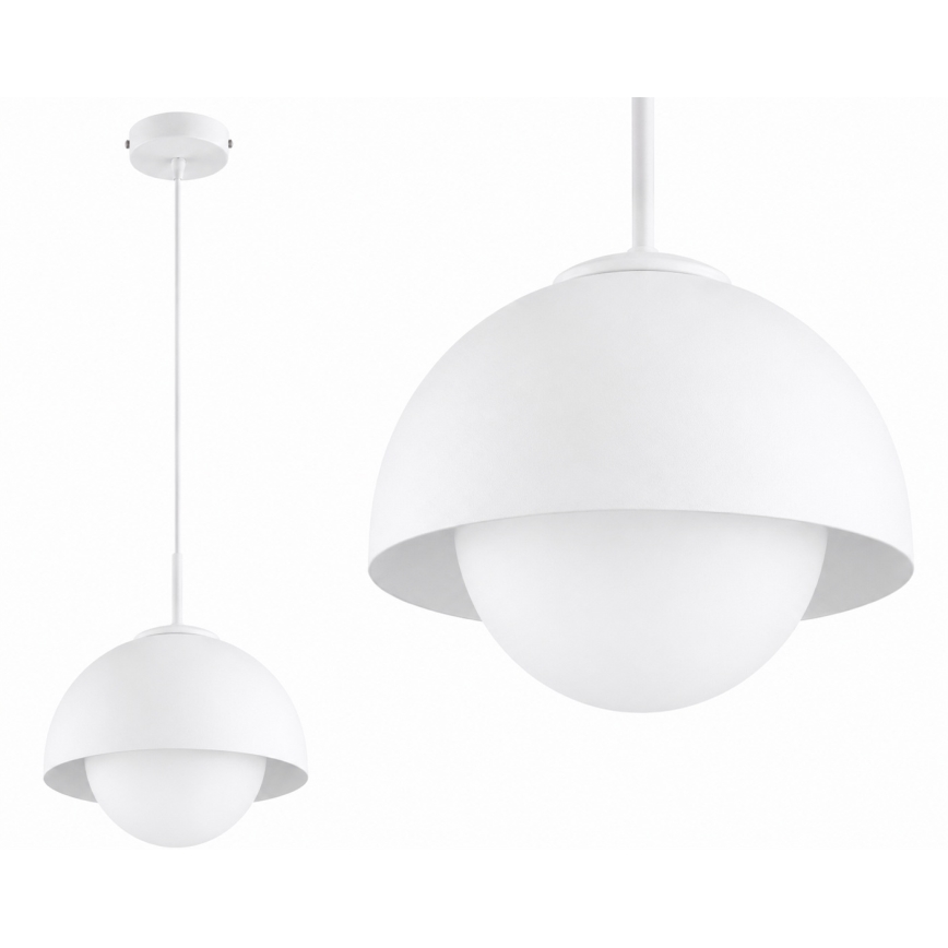 BRILAGI - Lampa wisząca na lince COSMO 1xE27/60W/230V śr. 18 cm biała