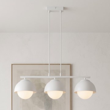 BRILAGI - Lampa wisząca na lince COSMO 3xE27/60W/230V biała
