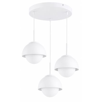 BRILAGI - Lampa wisząca na lince COSMO 3xE27/60W/230V biała/złota