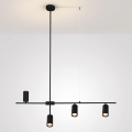 Brilagi - Lampa wisząca na lince CRANE 4xGU10/30W/230V czarna
