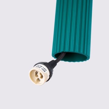 Brilagi - Lampa wisząca na lince CRESTO 1xGU10/10W/230V turkusowa