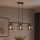 Brilagi - Lampa wisząca na lince DIOR 3xE27/60W/230V czarna/przydymiona szara