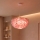 Brilagi - Lampa wisząca na lince FEATHER 3xE27/40W/230V śr. 50 cm różowa