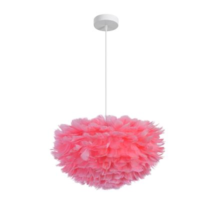 Brilagi - Lampa wisząca na lince FEATHER 3xE27/40W/230V śr. 50 cm różowa