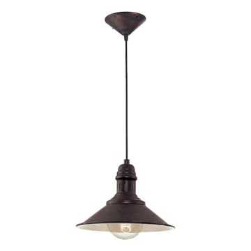 Brilagi - Lampa wisząca na lince FORGE 1xE27/60W/230V śr. 22 cm czarna