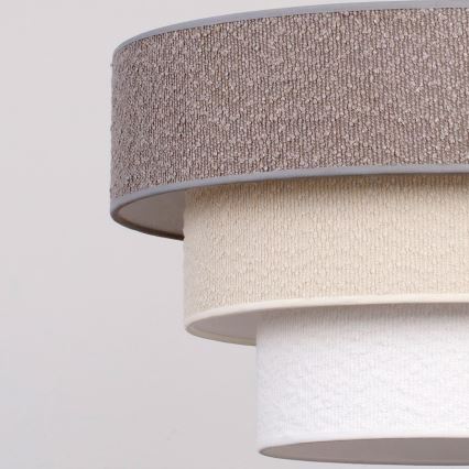 Brilagi - Lampa wisząca na lince LUNETA 1xE27/60W/230V śr. 40 cm szary/kremowy/biały