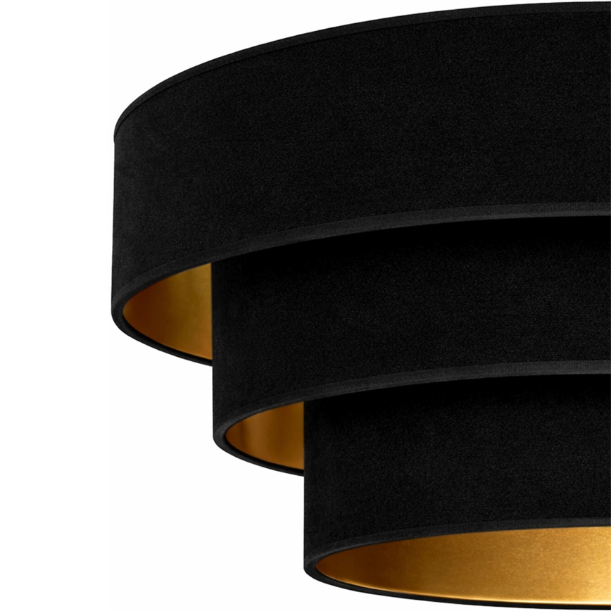 Brilagi - Lampa wisząca na lince LUNETA 1xE27/60W/230V Ø 40 cm czarny/złoty