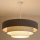 Brilagi - Lampa wisząca na lince LUNETA 3xE27/60W/230V Ø80 cm szary/kremowy/biały