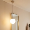 Brilagi - Lampa wisząca na lince MILO ECRU 1xE27/60W/230V beżowa/złota