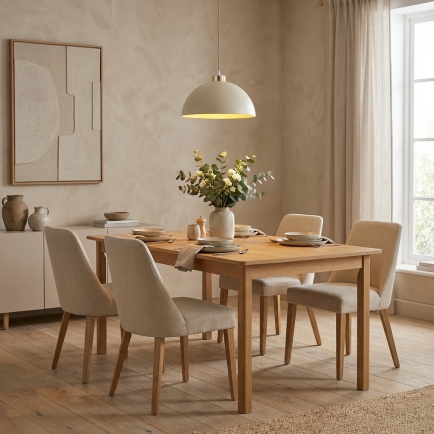 Brilagi - Lampa wisząca na lince MOON 1xE27/60W/230V śr. 30 cm beżowo-złota