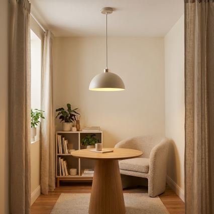 Brilagi - Lampa wisząca na lince MOON 1xE27/60W/230V śr. 30 cm beżowo-złota