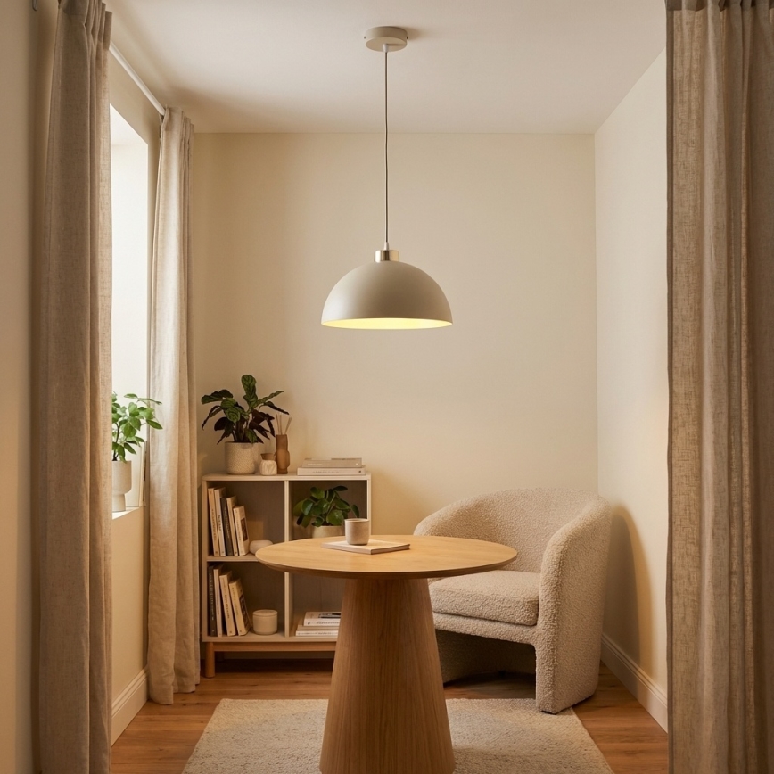 Brilagi - Lampa wisząca na lince MOON 1xE27/60W/230V śr. 30 cm beżowo-złota
