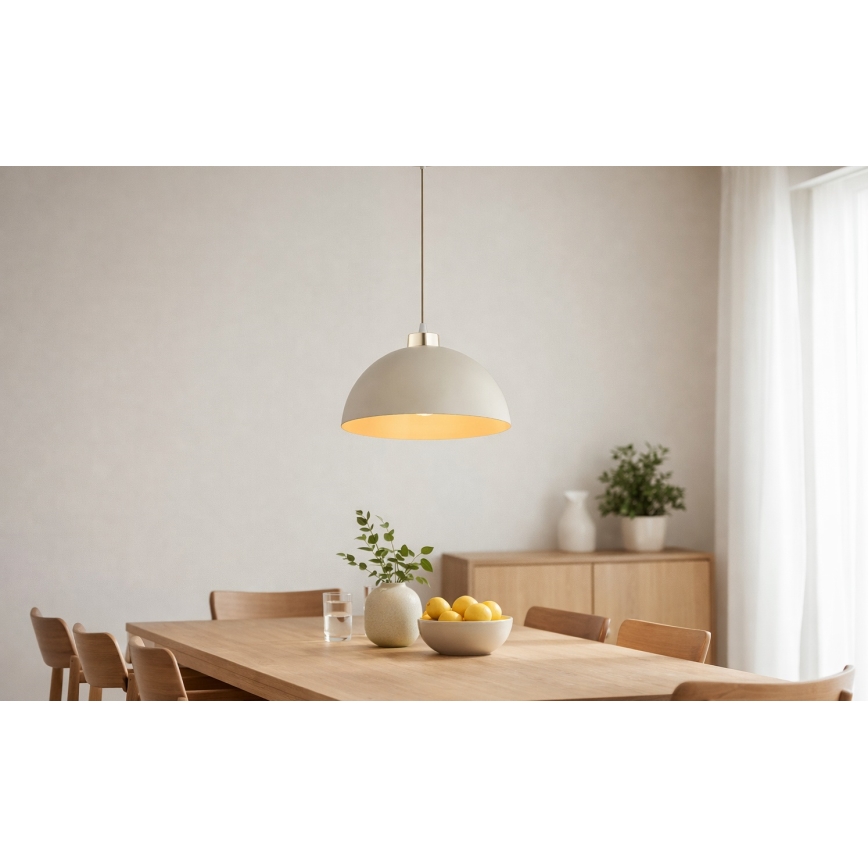 Brilagi - Lampa wisząca na lince MOON 1xE27/60W/230V śr. 30 cm beżowo-złota