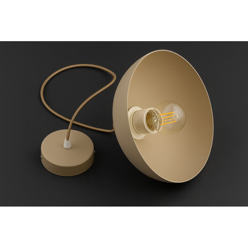 Brilagi - Lampa wisząca na lince MOON 1xE27/60W/230V śr. 30 cm beżowo-złota