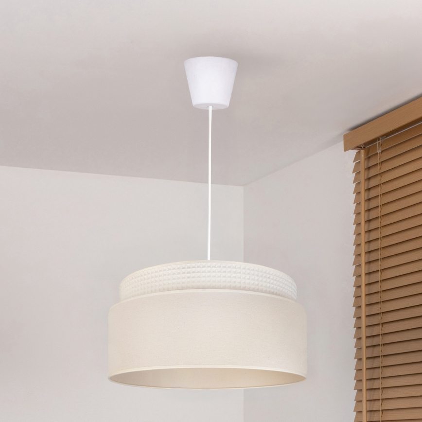 Brilagi - Lampa wisząca na lince PADOVA 1xE27/60W/230V Ø 40 cm kremowa